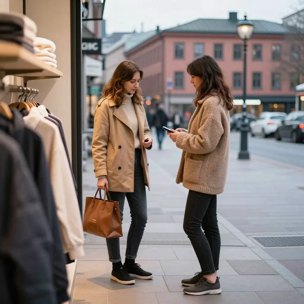 Personlig shopping-assistanse i Oslo sentrum